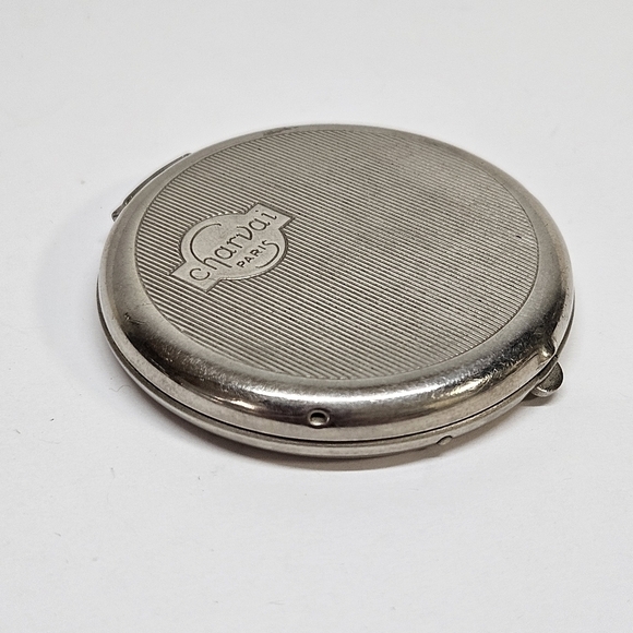 ANTIQUE Art Deco Charvai Paris Silver The Little One Compact Puff Tre-Jur 1920s - Picture 5 of 5